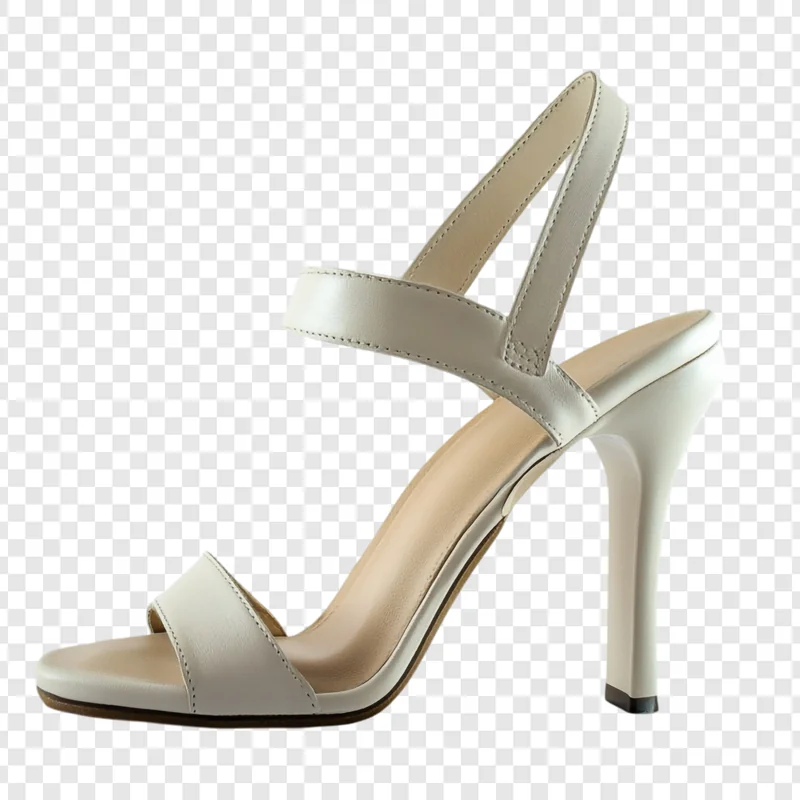 Sandale Stiletto Off-White cu Slingback
